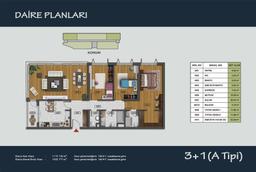 3+1 Konut Planı