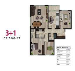 3+1 Konut Planı