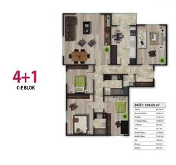 4+1 Konut Planı