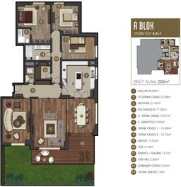 4+1 Konut Planı