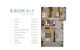 3+1 Konut Planı