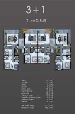 3+1 Konut Planı