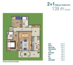 2+1 Konut Planı