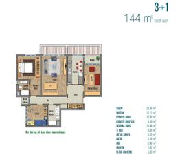 3+1 Konut Planı
