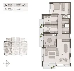 3+1 Konut Planı