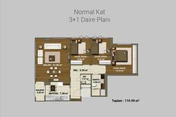 3+1 Konut Planı