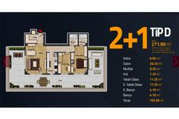 2+1 Konut Planı