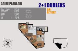 2+1 Konut Planı