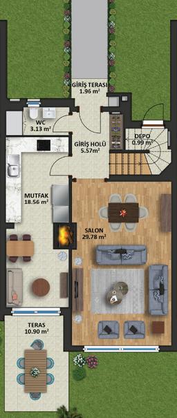 3+1 Konut Planı