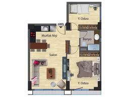2+1 Konut Planı