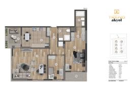 2+1 Konut Planı