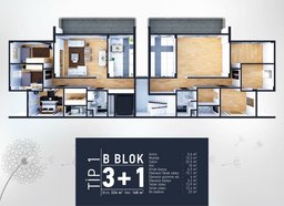 3+1 Konut Planı