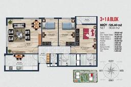 3+1 Konut Planı