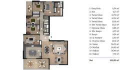 5+1 Konut Planı