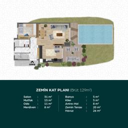 4+1 Konut Planı