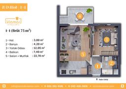 1+1 Konut Planı