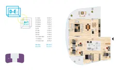 4+1 Konut Planı