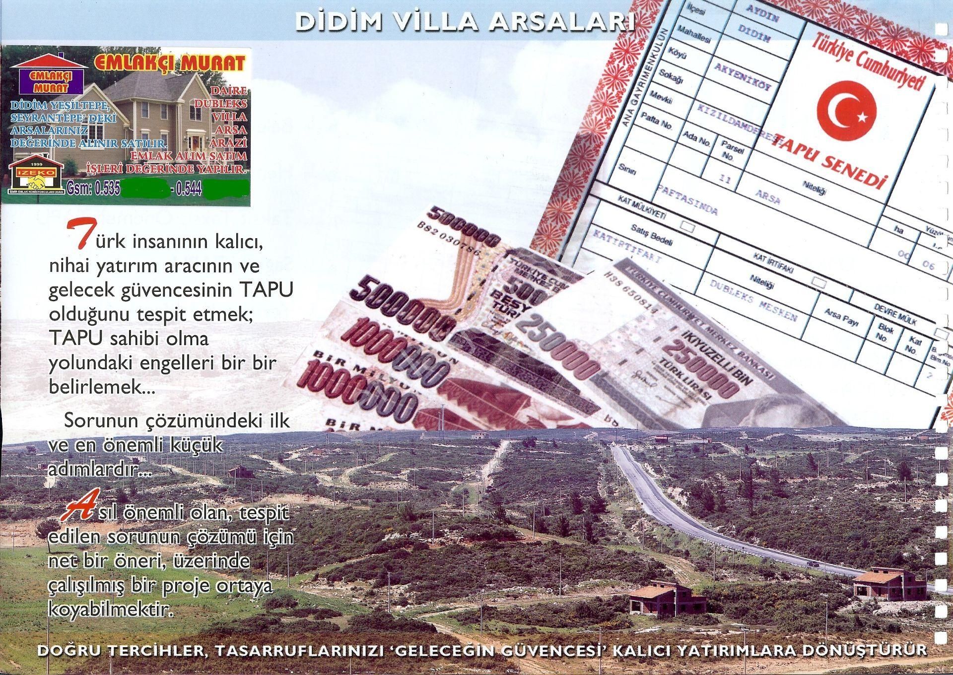 Didim De Satılık 300m2 Denize Yakın %15/30 Dübleks İmarlı Arsa ( İlan No. 85 25 ) Fiyat.1.300 Bin Tl - Görsel 23