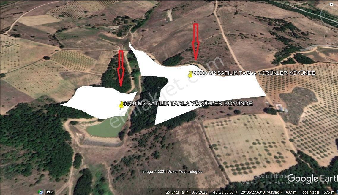 Uzmanlar'dan Satılık Tarla 6500 M2 Bursa İznik Yörükler Köyünde - Görsel 12