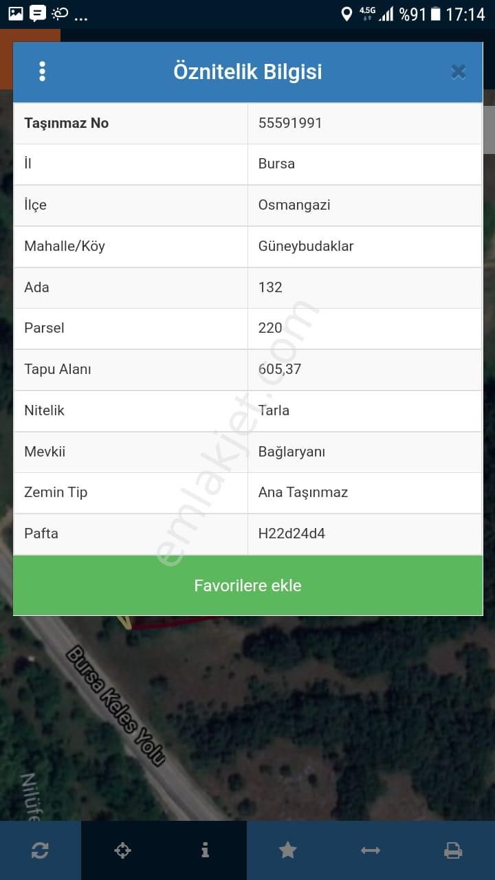 Güneybudaklar Köyünde 15.394m2 Kullanım Alanlı Satılık İki Tarla - Görsel 5