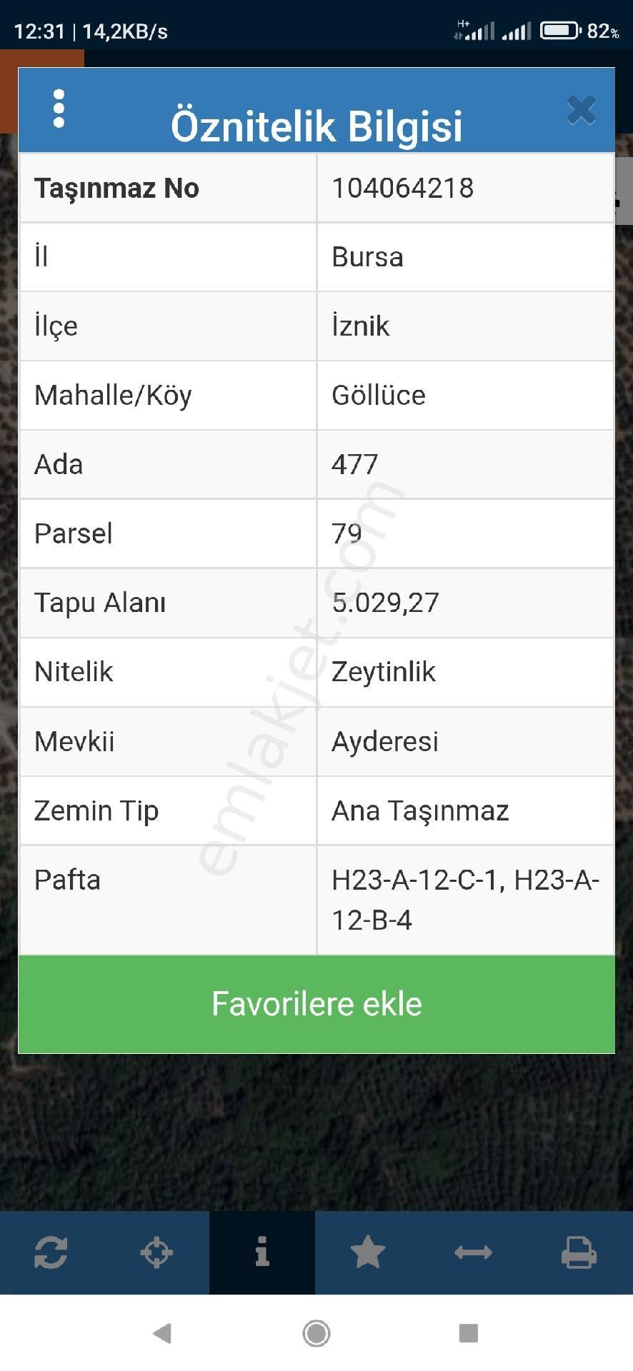 Bursa İznik Göllüce Mah Satılık Zeytinlik - Görsel 2