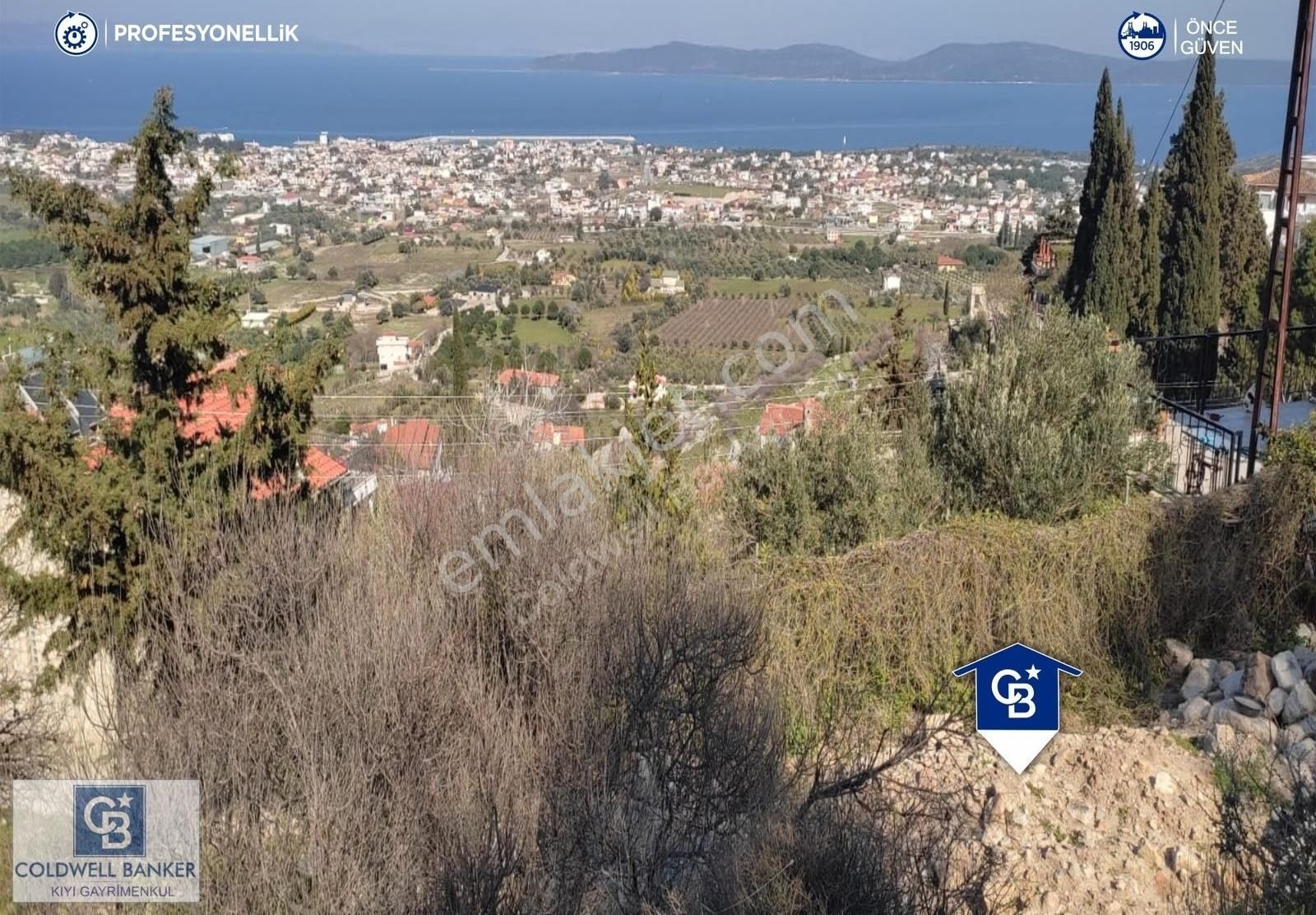 Karaburun Mordoğan Çatalkaya'da Full Deniz Manzaralı Arsa - Görsel 7