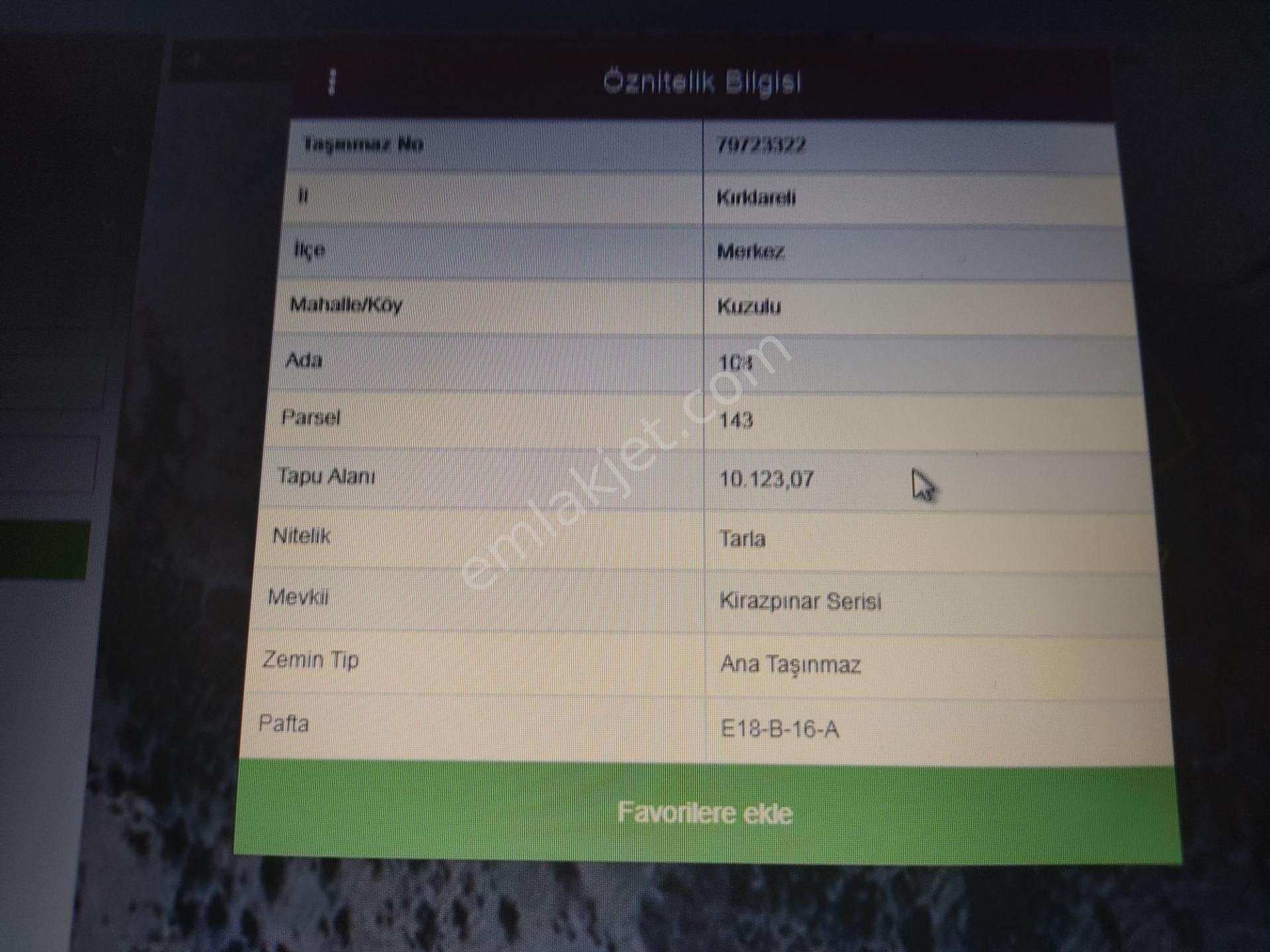 Kırklareli Merkeze 15 Km Dereköy Yolunda 20.000 Metrekr Yatırımlık Geleceği Olan ...