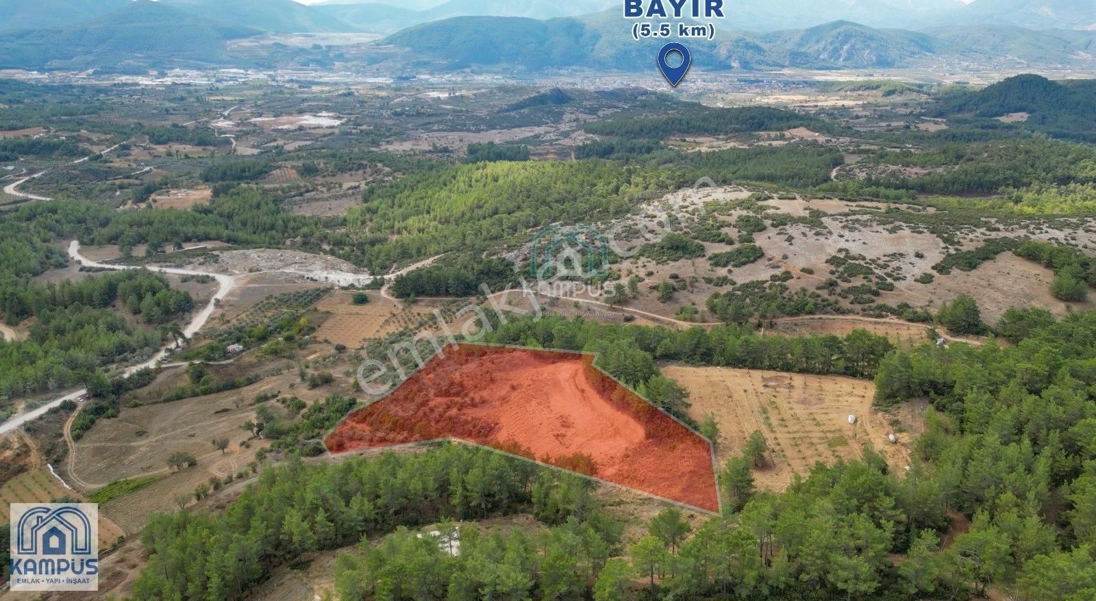 Menteşe Bayır Satılık Tarla Muğla Menteşe Bayır 'da 19.422 m² Satılık Tarla