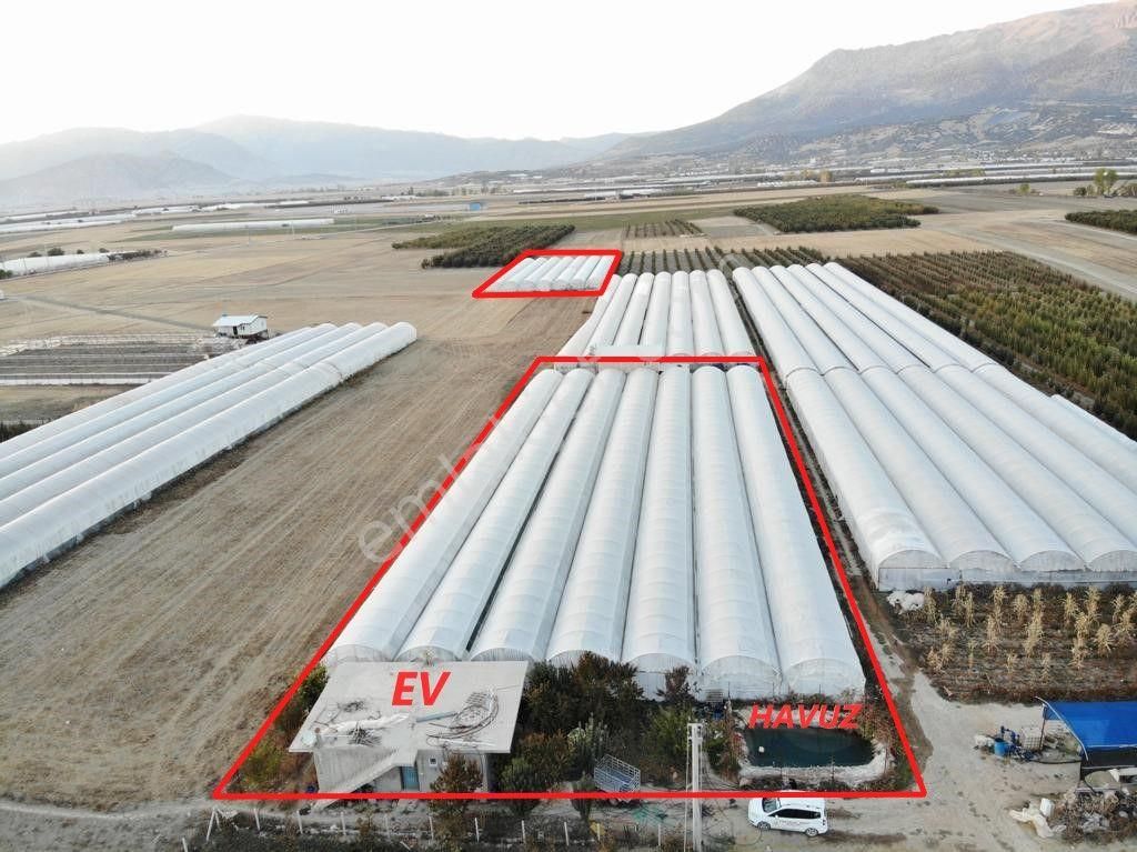 Elmalı Düden Satılık Tarla  ELMALI DÜDENKÖY MAHALLESİNDE SUYU, ELEKTRİĞİ, YOLU VE EVİ BULUNAN 7500m2 SATILIK SERA