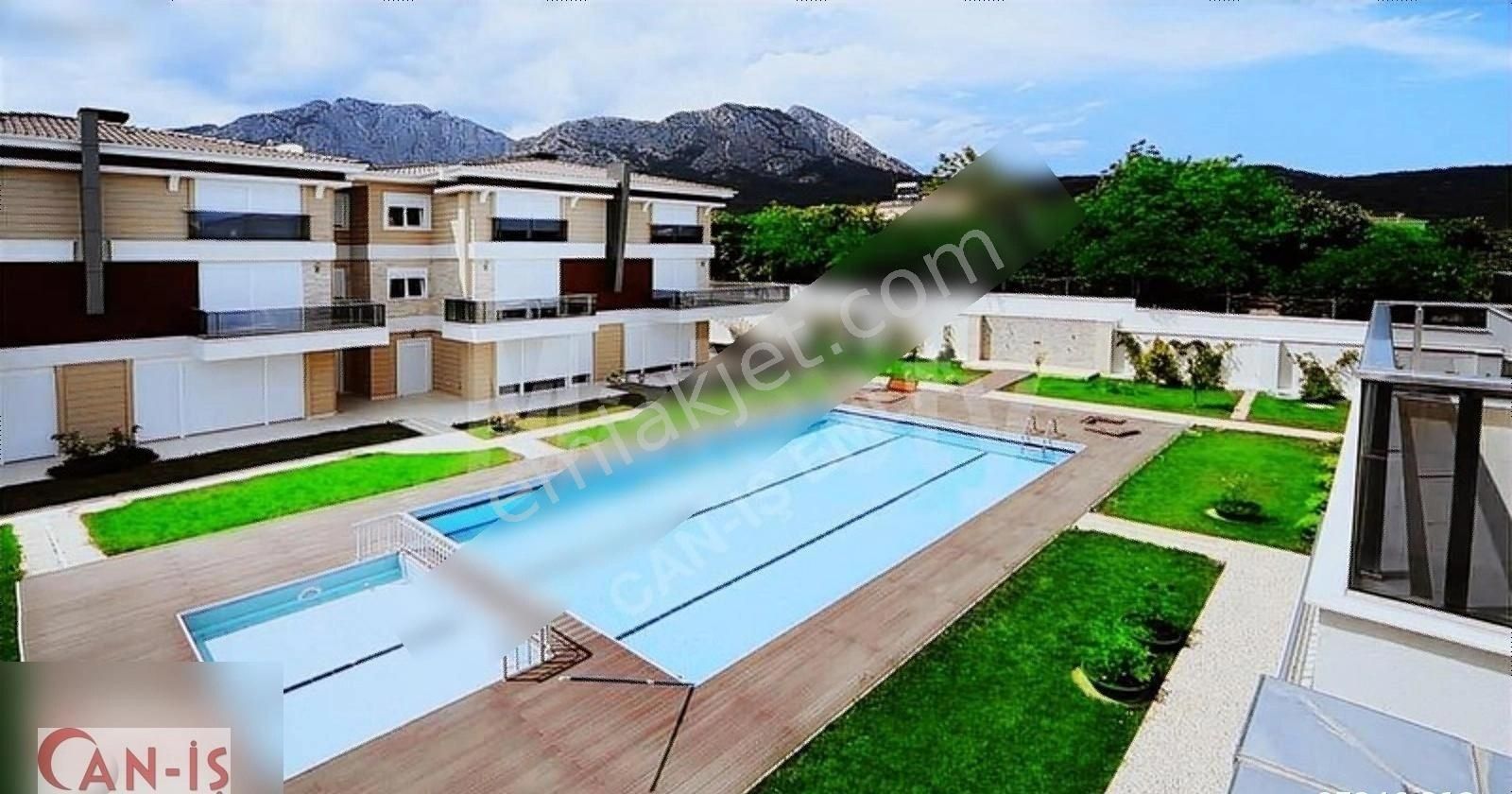 Kemer Göynük Satılık Villa Kemer Göynükte 4+1 Site İçinde Havuzlu 170 m2 Villa CAN-İŞ EMLAK