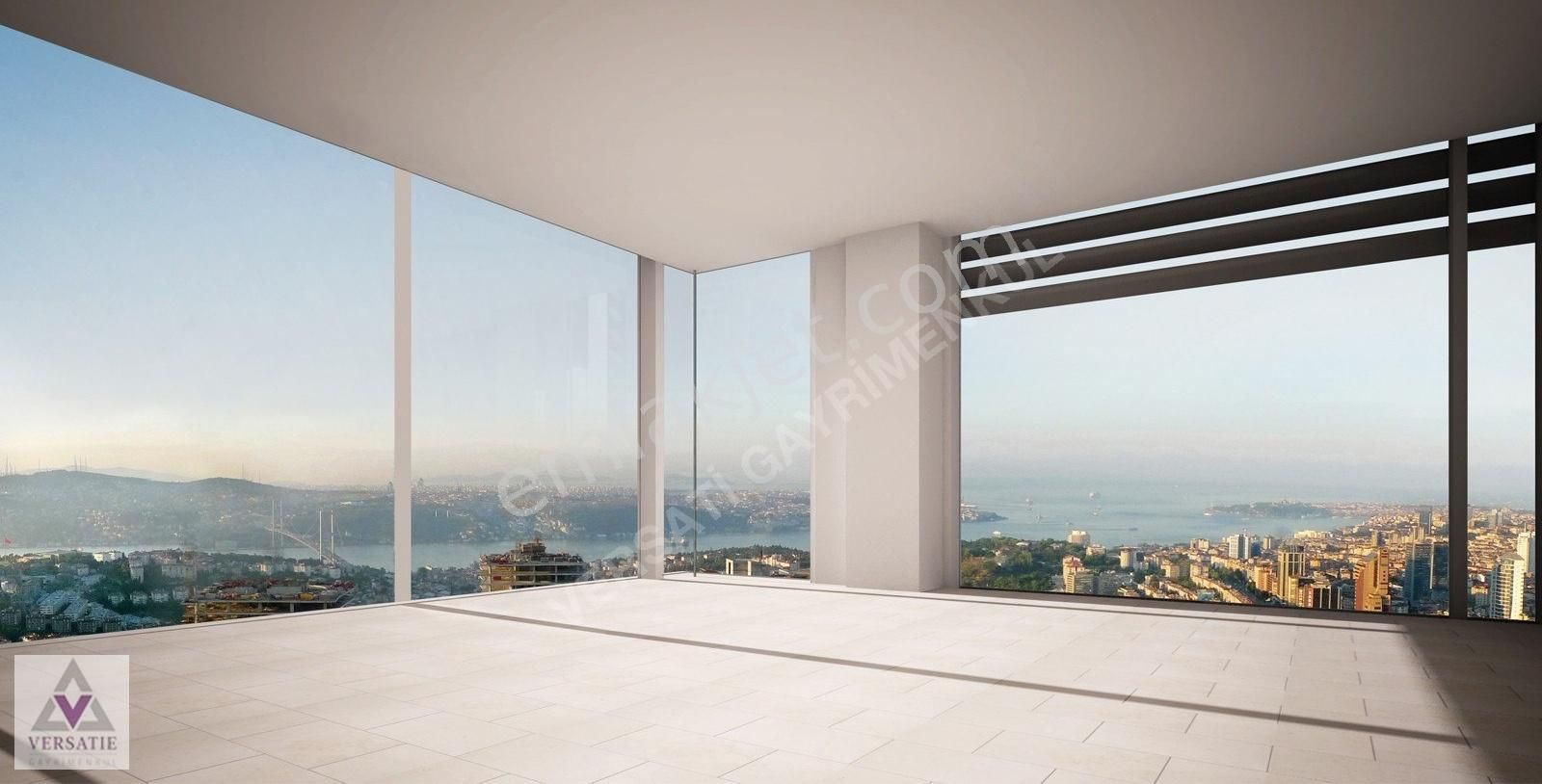 Beşiktaş Nisbetiye Kiralık Residence Çiftçi Tower Residence Yüksek Kat 600 m2 7+1 Boğaz Manzaralı