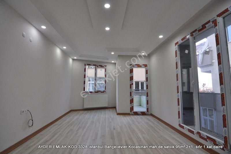 Bahçelievler Kocasinan Merkez Satılık Daire  istanbul Bahçelievler Kocasinan mah de satılık 95m² 2+1 -sıfır 1.kat daire  