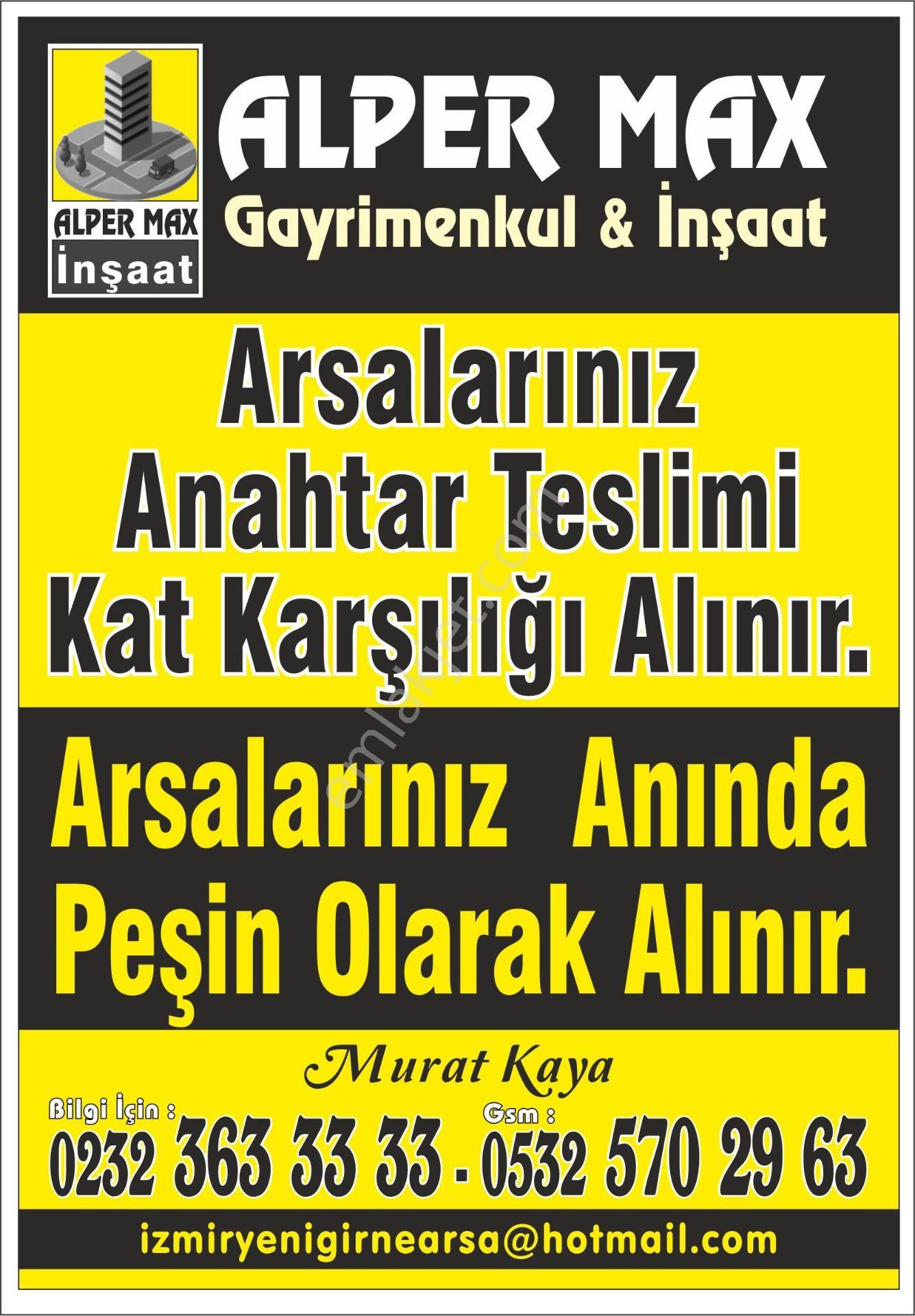 Menemen Ahıhıdır Satılık Konut+Ticaret Alanı Alper Max Emlak Tan Menemen De 250 Dairelik İmarlı Arsa