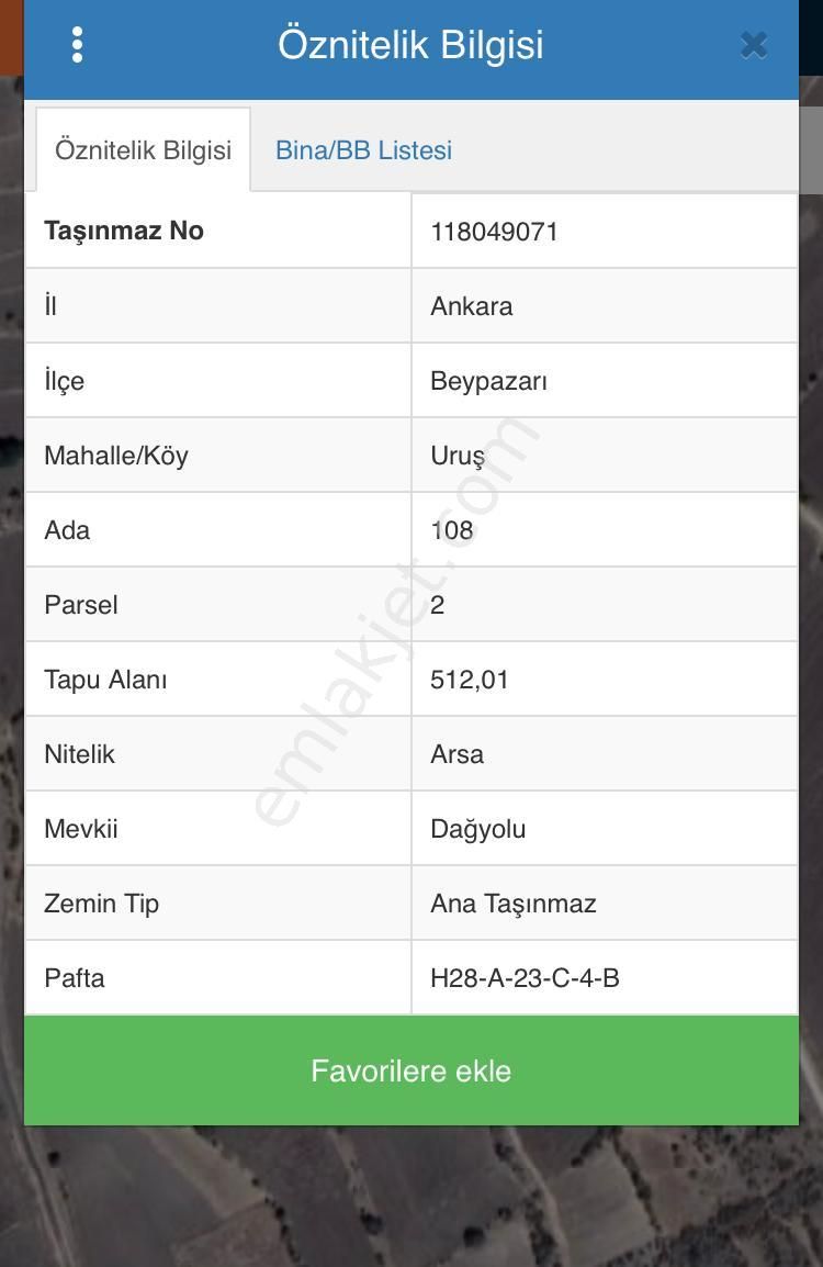 Beypazarı Uruşta Satılık Arsa - Görsel 3