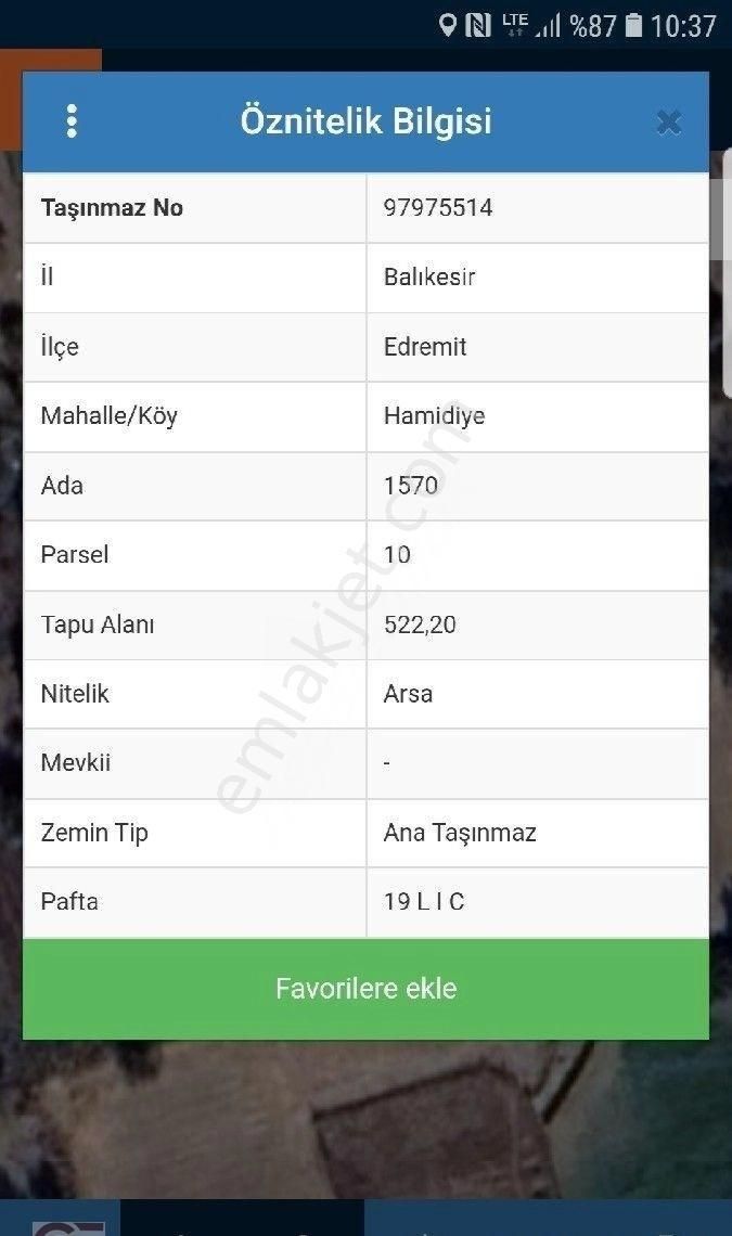 Edremit Hamidiye Satılık Muhtelif Arsa Edremit Hamidiye De Satilik Arsa