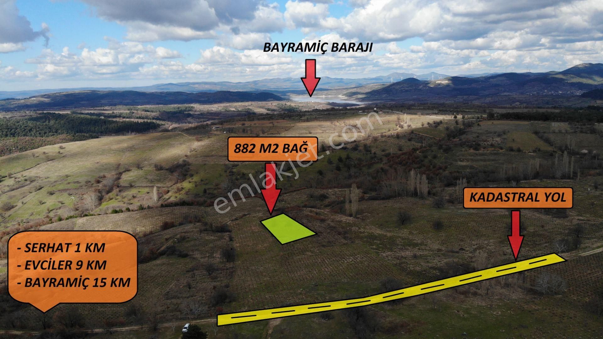 Bayramiç Serhat Köyü Satılık Bağ & Bahçe  ÇANAKKALE BAYRAMİÇ KAZ DAĞLARINDA SATILIK BAĞ-BAHÇE