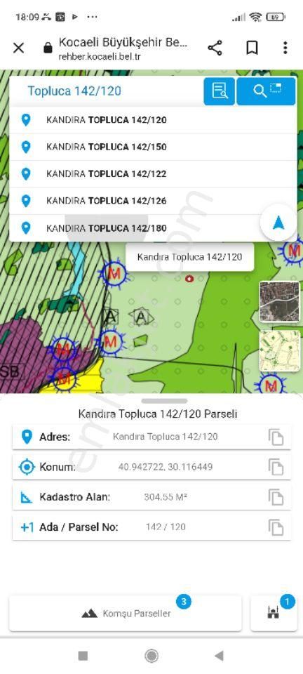 Kocaeli Kandıra Topluca Köy Üzerinde Satılık Köşe Parsel - Görsel 2