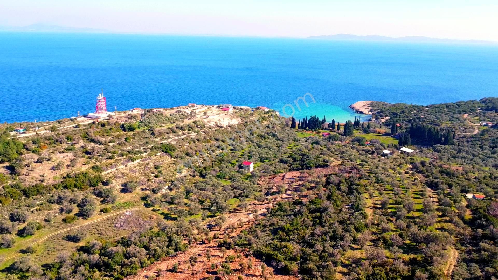 Karaburun Kösedere Satılık Tarla  Karaburun Kösedere İçme Kıyısında Full Deniz Manzaralı Arazi