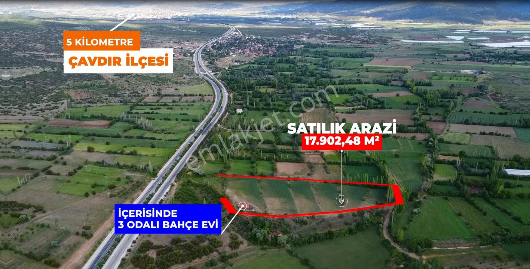 Şahin Emlak'tan Antalya Karayoluna Sıfır Araç Takasına Açık 17.902 M2 Satılık Arazi - Görsel 4