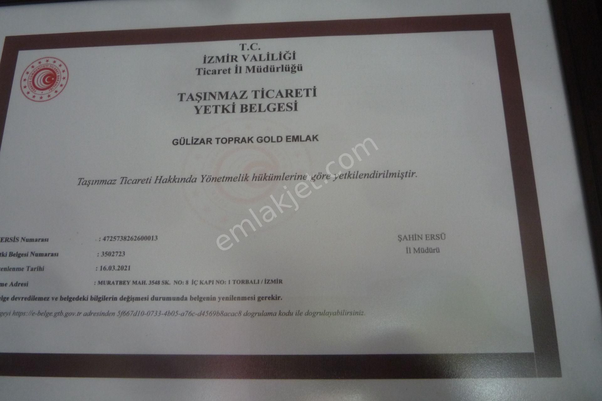 İzmir Torbalı Gold Emlaktan Satılık Kıymetli Yerde Tarla - Görsel 2