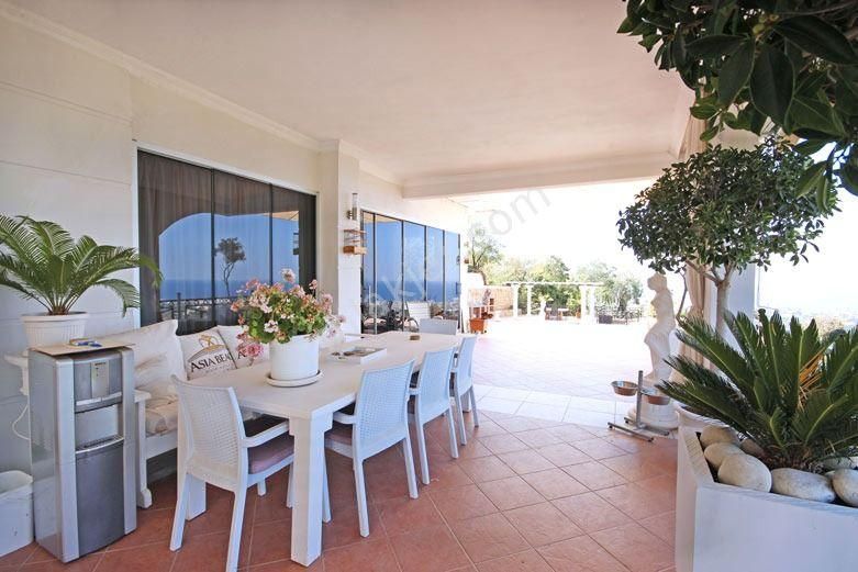 Alanya Kestel Mah.full Manzaralı Eşyalı Satılık 7+3 Villa - Görsel 30