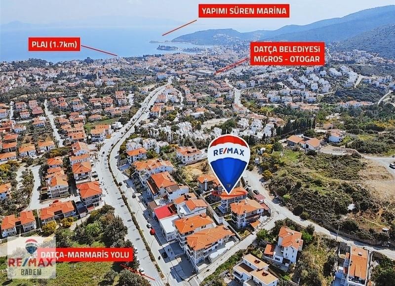 Datça İskele Satılık Daire RE/MAX BADEM'DEN DATÇA MERKEZ'DE 3+1 BAHÇE KATI DAİRE