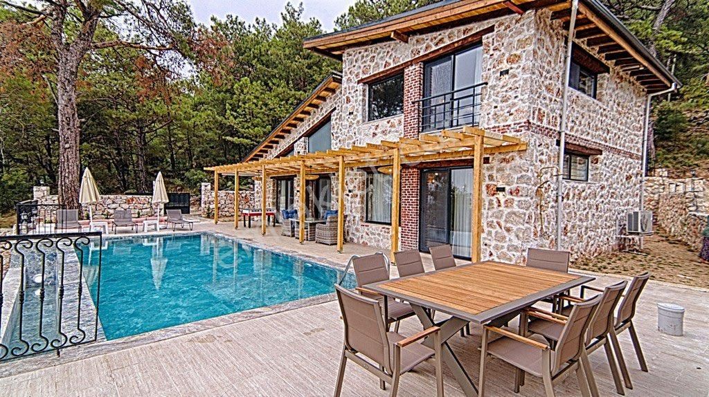 Fethiye Karaağaç Satılık Villa Fethiye Karağaçta Full Deniz Manzaralı Lüks Satılık Villa