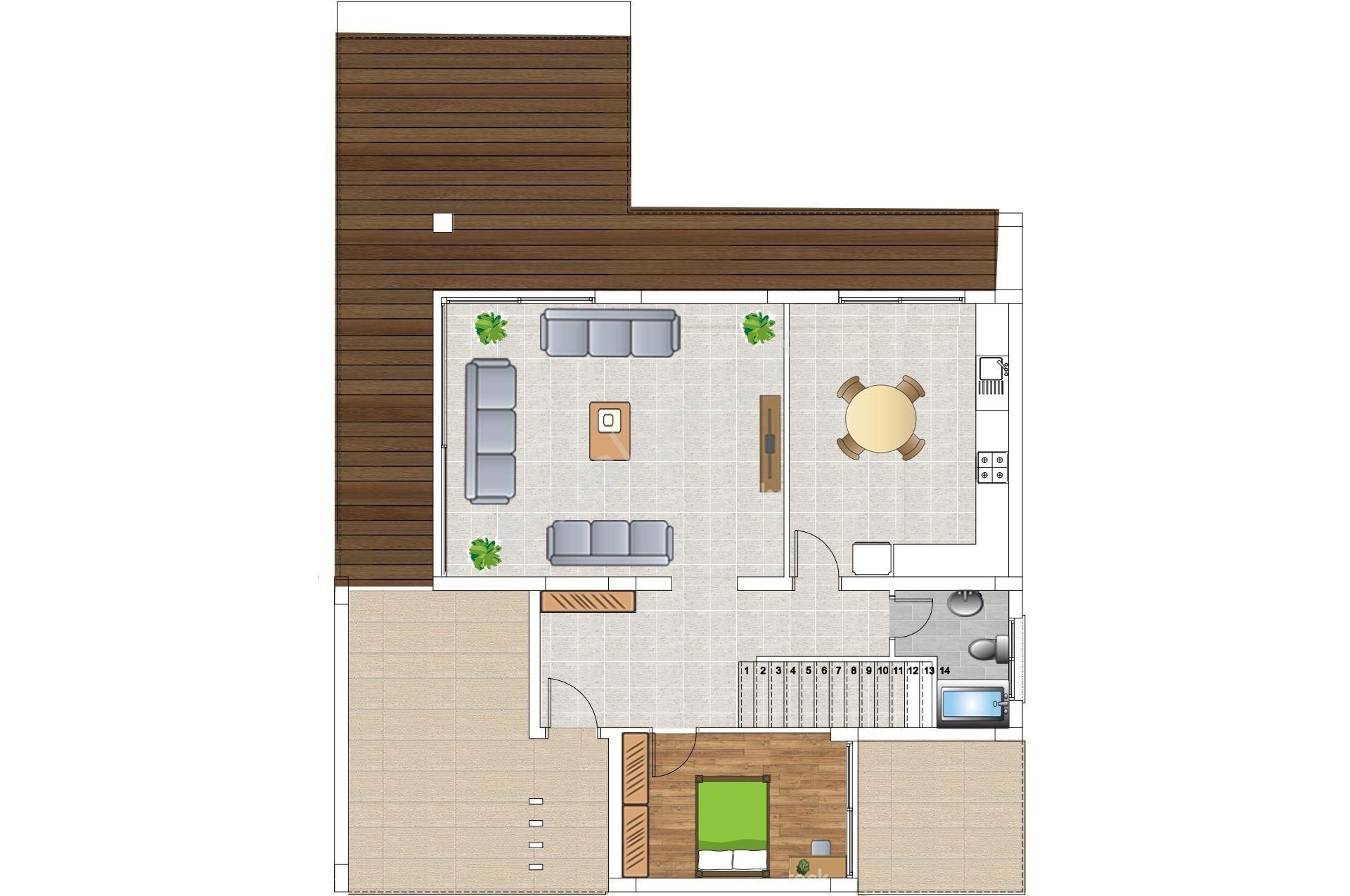 Karmi'de 4+1 Muhteşem Villa Fırsatı - Görsel 9