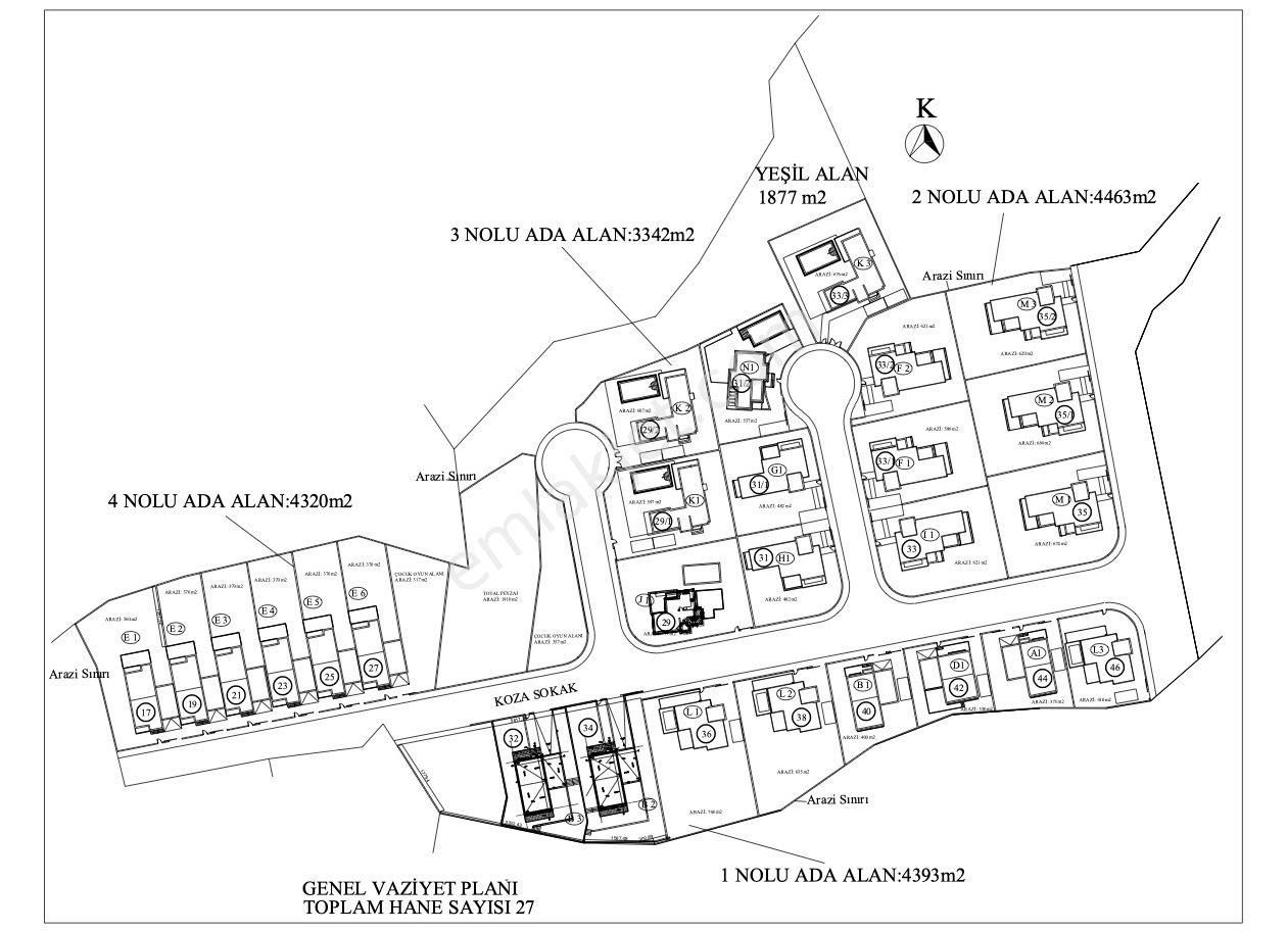Kıbrıs Girne Çatalköy'de Yeni Tamamlanmış Site İçerisinde 4+1 Villa, Harika Konumda - Görsel 30