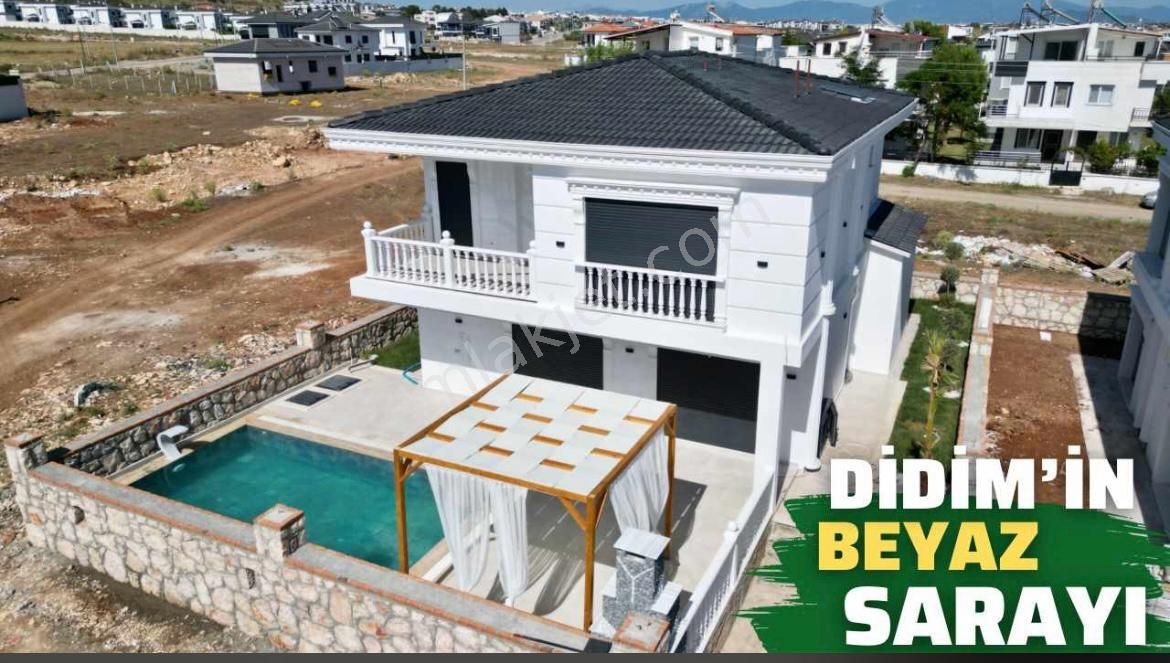 Didim Efeler Satılık Villa  AYDIN DİDİMDE  300 m2 ARSA İÇİNDE 4+1 FUL EŞYALI AKILLI SİSTEMLİ HAVUZLU TAM BAĞIMSIZ VİLLA SATILIK