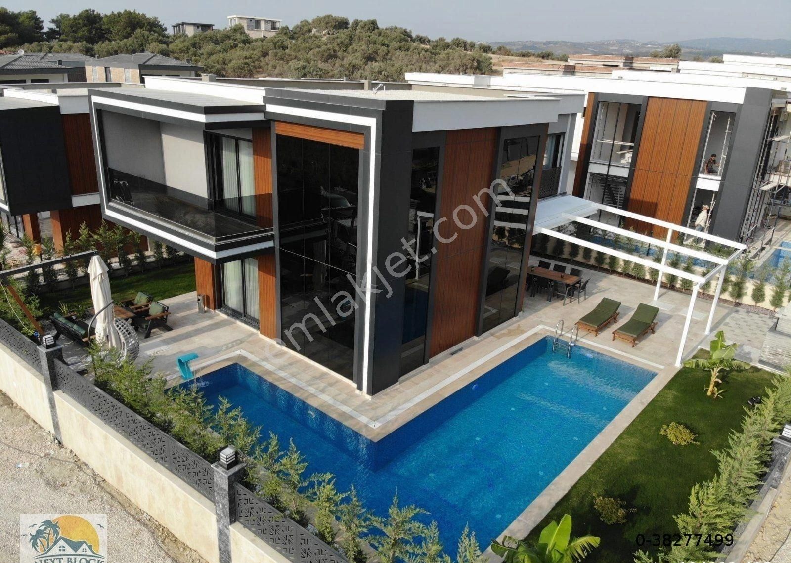 Kuşadası Davutlar Satılık Villa DAVUTLAR BÖLGESİNDE 500 M2 ARSA_HAVUZ_OTOPARK_AKILLI LÜX VİLLA