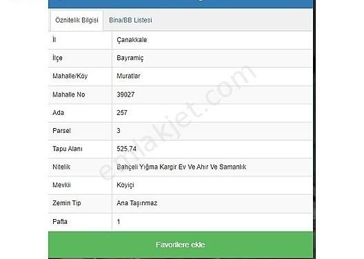Çanakkale Bayramiç Muratlar Köyü Tepeköy Mah.525 M2 Taş Ev - Görsel 31