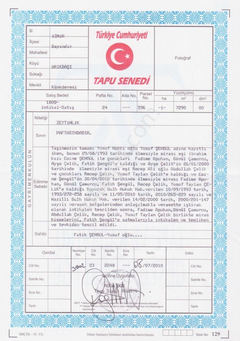 Sahibinden İzmir-bayındır-arıkbaşı Mahallesinde Satılık 17178 M2 Zeytinlik - Görsel 3