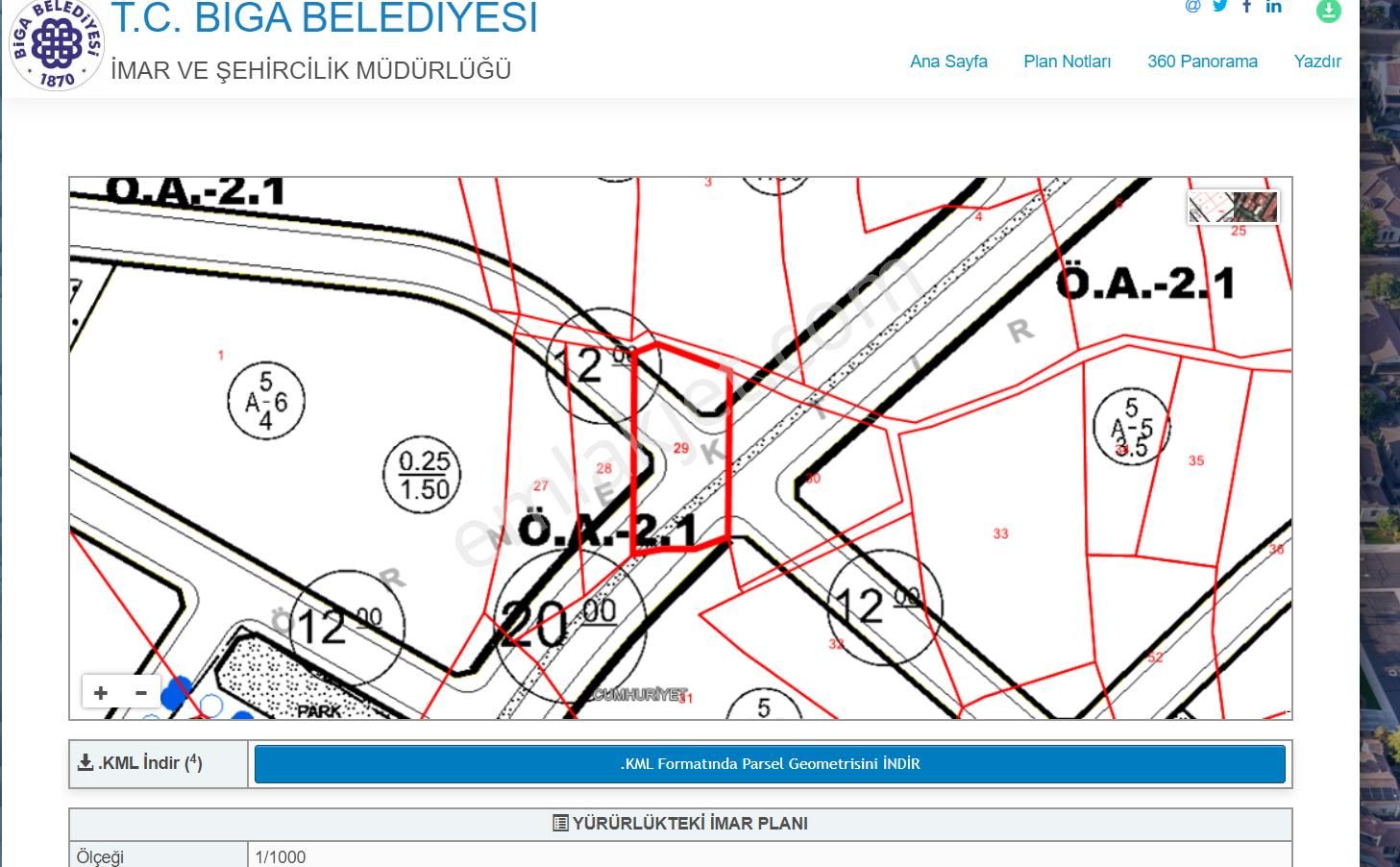 Çanakkale Biga Cumhuriyet Mh.'nde 799 M2 Satılık İmarlı Arsa - Görsel 17